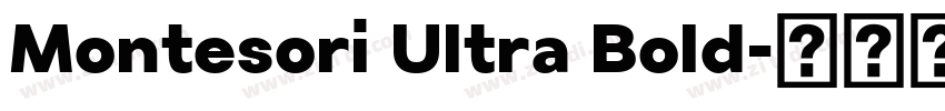 Montesori Ultra Bold字体转换